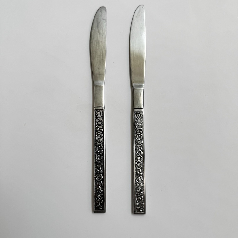National COSTELLANO Stainless‎ Japan Nasco Davao Roses Silverware Knife Flatware